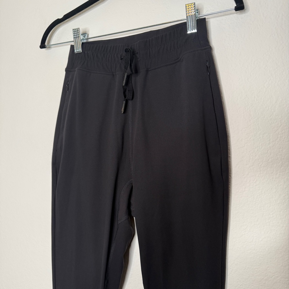 Buffbunny Black Fitted Jogger Waist Tie Zipper Pockets Ankle Cuffs Size S - Picture 2 of 8